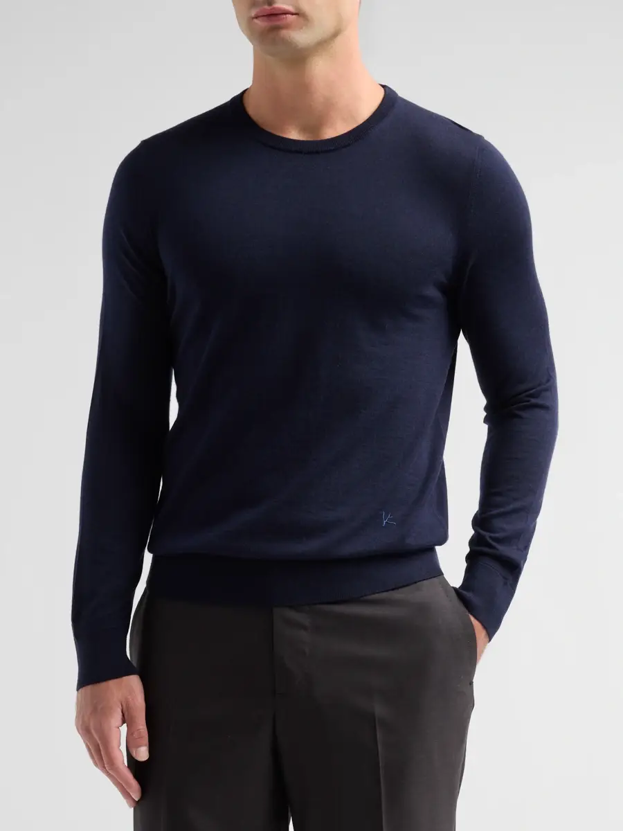 Isaia Men's Filo Corallo Wool Sweater | Thumbnail 4