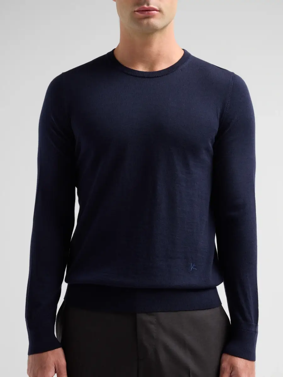 Isaia Men's Filo Corallo Wool Sweater | Thumbnail 5