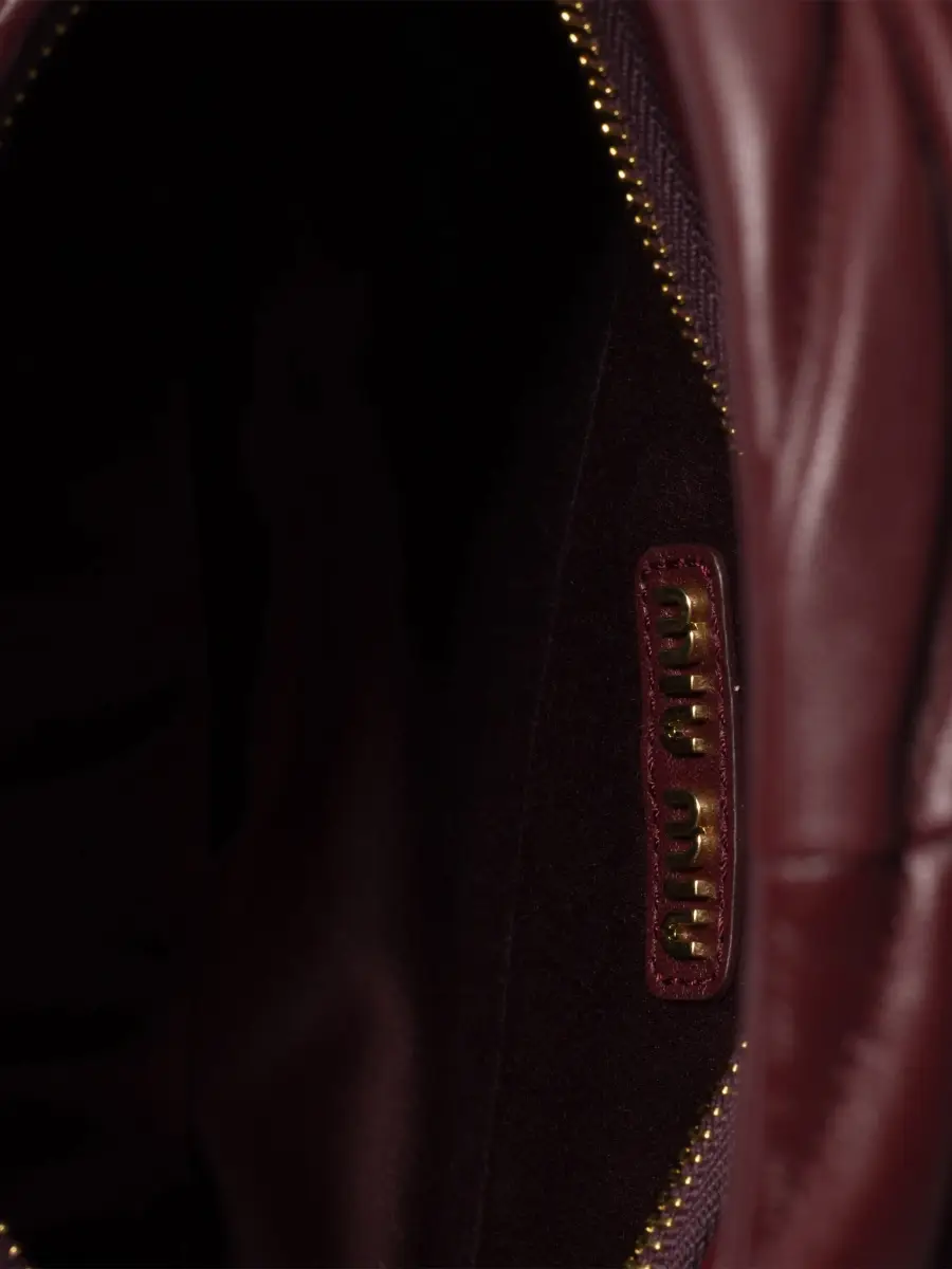 Miu Miu Women's Wander Matelassé Nappa Leather Top Handle Bag | Thumbnail 4 Miu Miu Women's Wander Matelassé Nappa Leather Top Handle Bag | Thumbnail 4