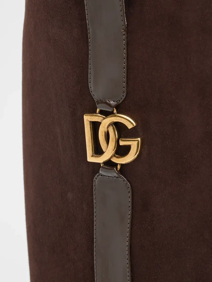 Dolce & Gabbana Women's Velata Suede & Leather Riding Boots | Thumbnail 3 Dolce & Gabbana Women's Velata Suede & Leather Riding Boots | Thumbnail 3