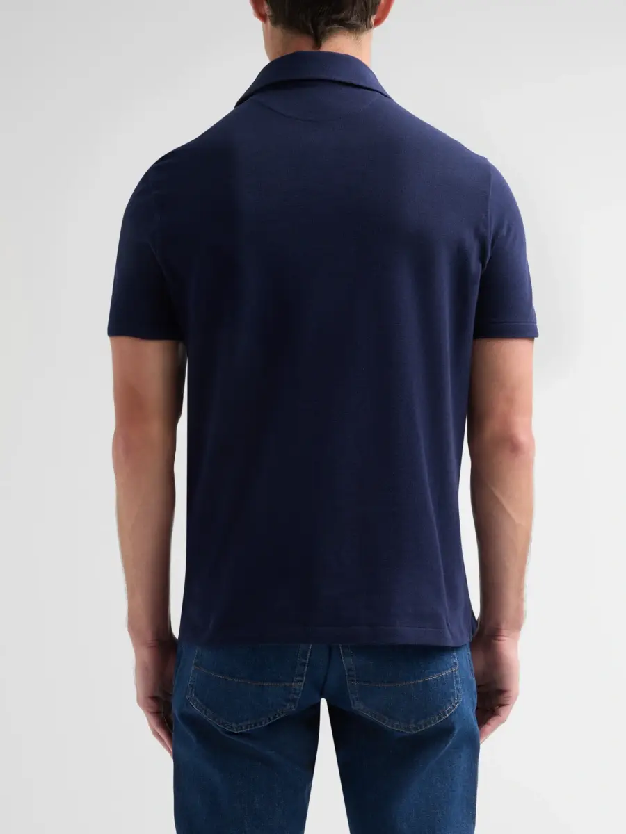 Isaia Men's Cotton Piqué Polo Shirt | Thumbnail 3 Isaia Men's Cotton Piqué Polo Shirt | Thumbnail 3
