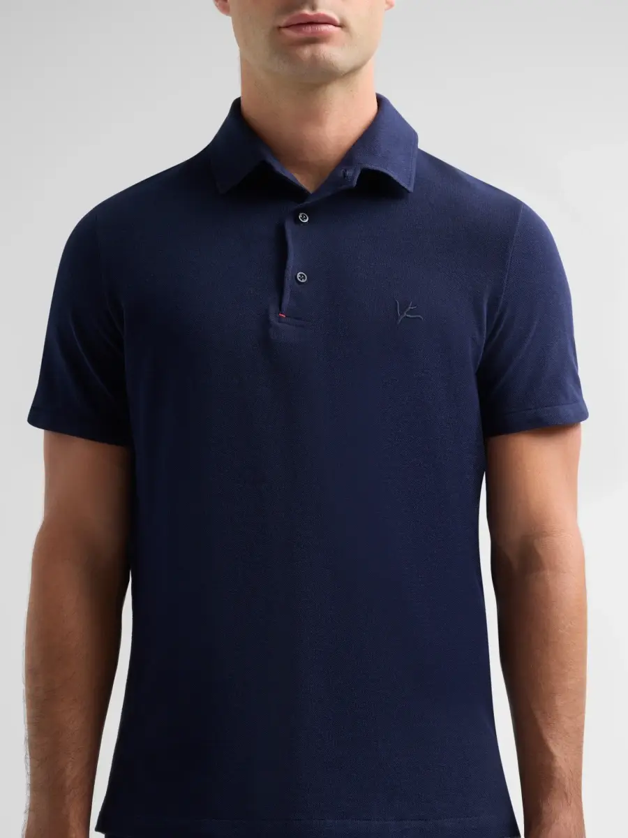 Isaia Men's Cotton Piqué Polo Shirt | Thumbnail 5 Isaia Men's Cotton Piqué Polo Shirt | Thumbnail 5