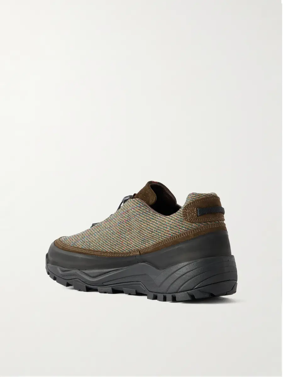 Diemme Rayon Vert Grappa Hiker Suede-Trimmed Tweed Sneakers - Men | Thumbnail 4