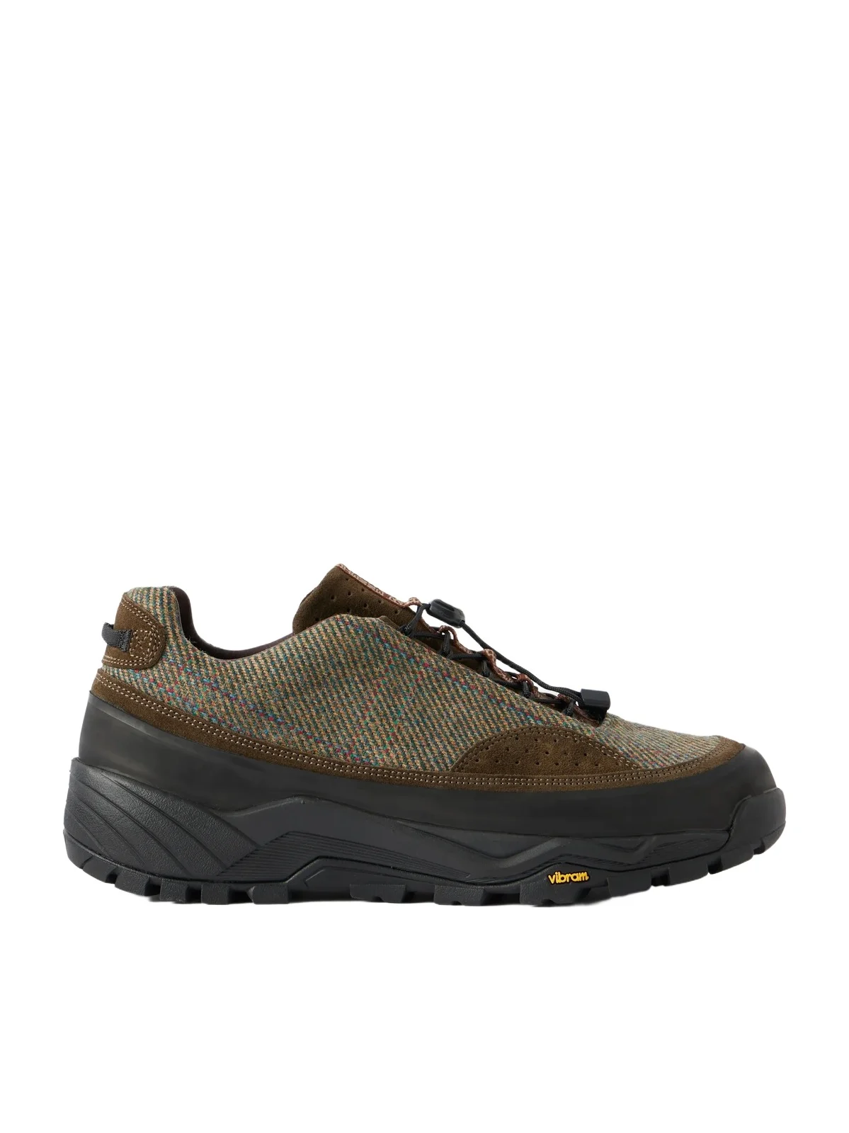 Diemme Rayon Vert Grappa Hiker Suede-Trimmed Tweed Sneakers - Men