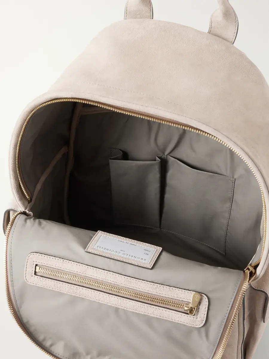 Brunello Cucinelli Suede Backpack - Men | Thumbnail 6 Brunello Cucinelli Suede Backpack - Men | Thumbnail 6