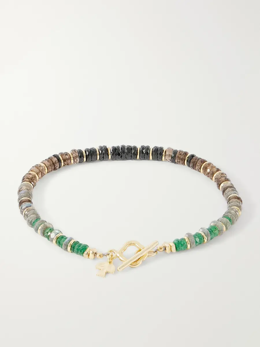 Peyote Bird Tecolote Gold-Plated Multi-Stone Bracelet - Men | Thumbnail 3 Peyote Bird Tecolote Gold-Plated Multi-Stone Bracelet - Men | Thumbnail 3