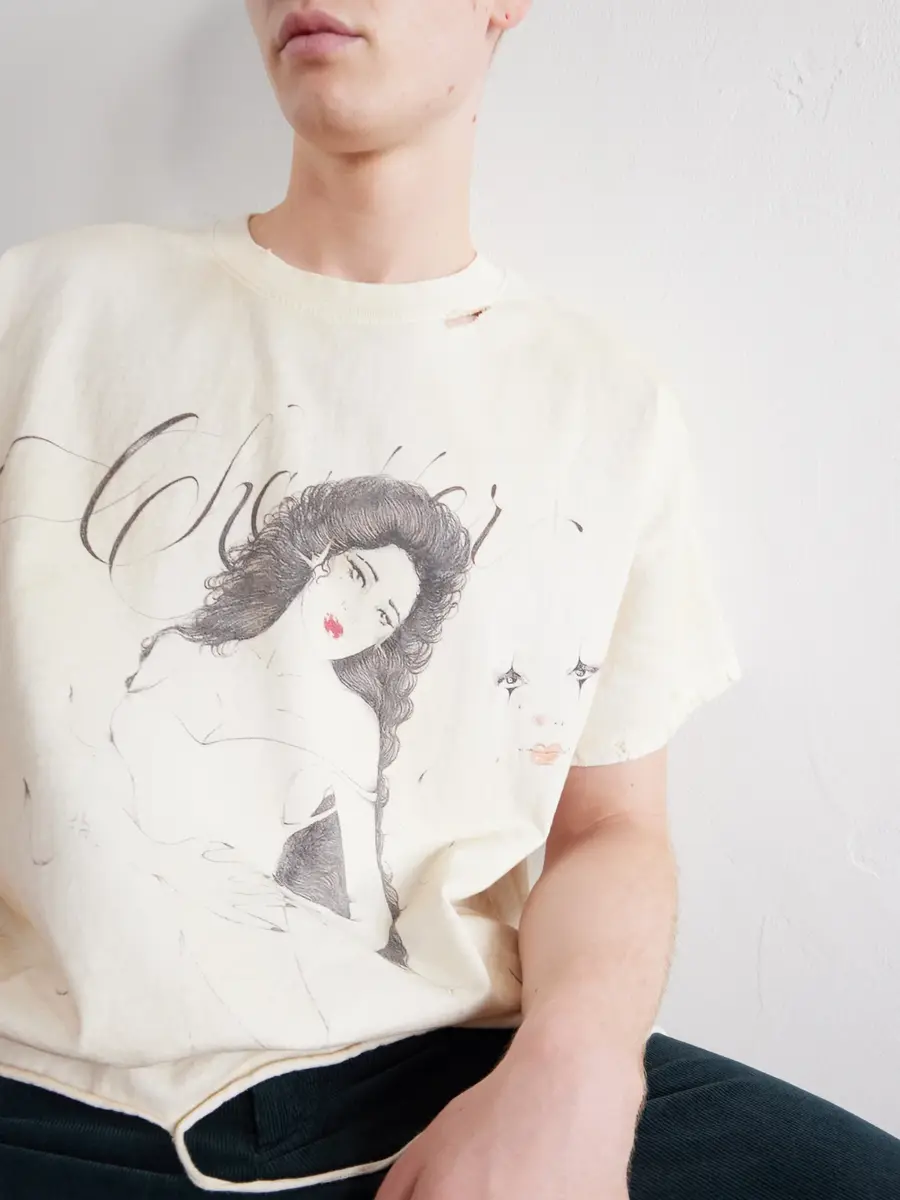 SEKRIT Red Lips Printed Cotton-Jersey T-shirt - Men | Thumbnail 5 SEKRIT Red Lips Printed Cotton-Jersey T-shirt - Men | Thumbnail 5