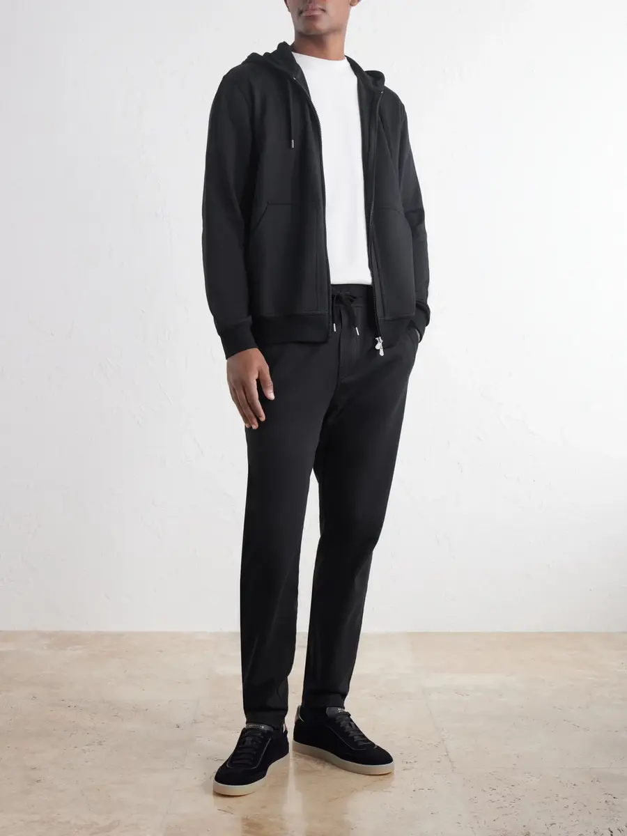 Brunello Cucinelli Tapered Cotton-Stretch Jersey Drawstring Sweatpants - Men | Thumbnail 2