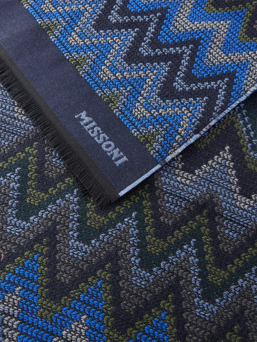 Missoni Striped Crochet-Knit Wool Scarf - Men | Thumbnail 4 Missoni Striped Crochet-Knit Wool Scarf - Men | Thumbnail 4