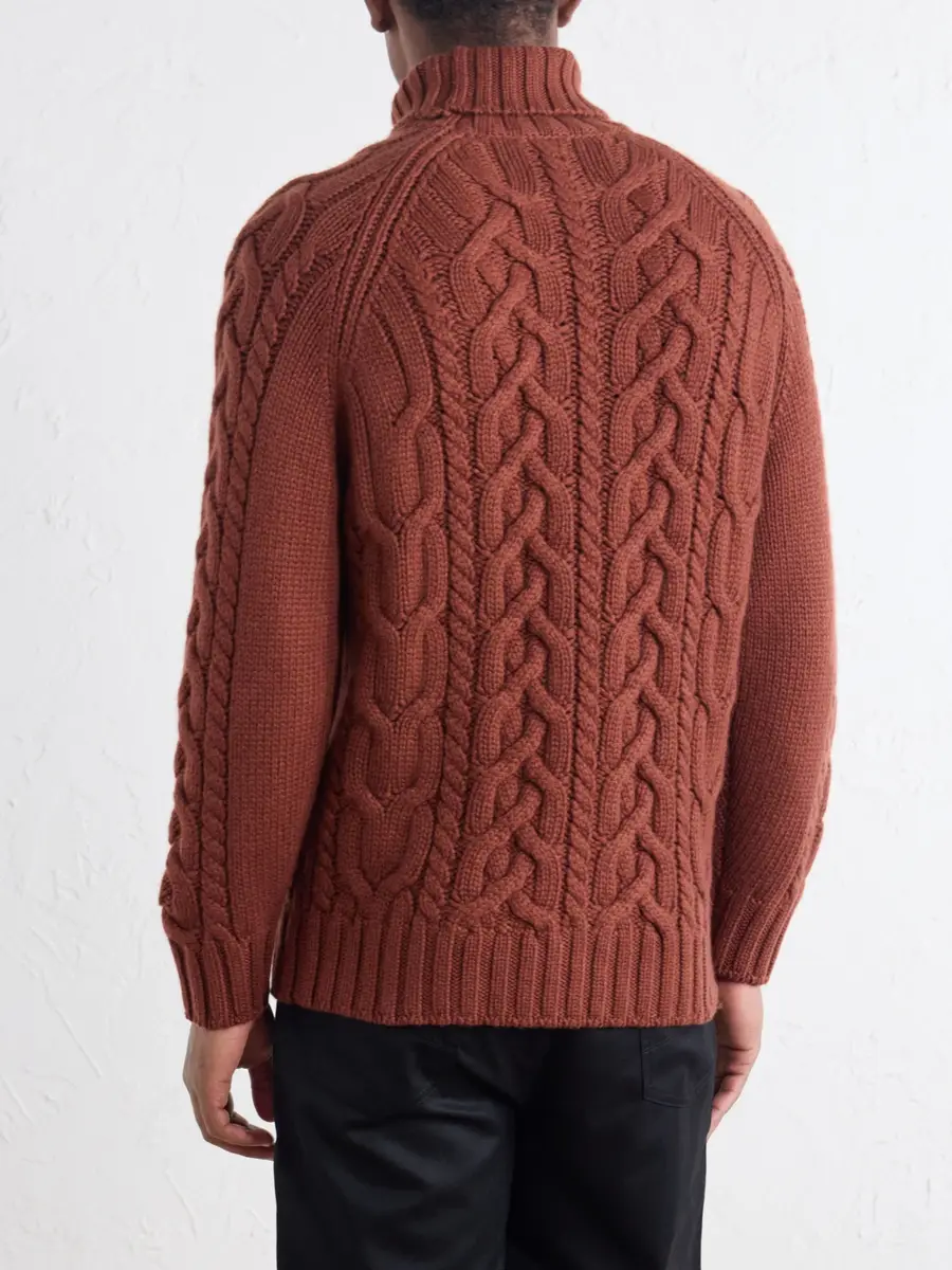 Brunello Cucinelli Cable-Knit Cashmere Rollneck Sweater - Men | Thumbnail 4 Brunello Cucinelli Cable-Knit Cashmere Rollneck Sweater - Men | Thumbnail 4