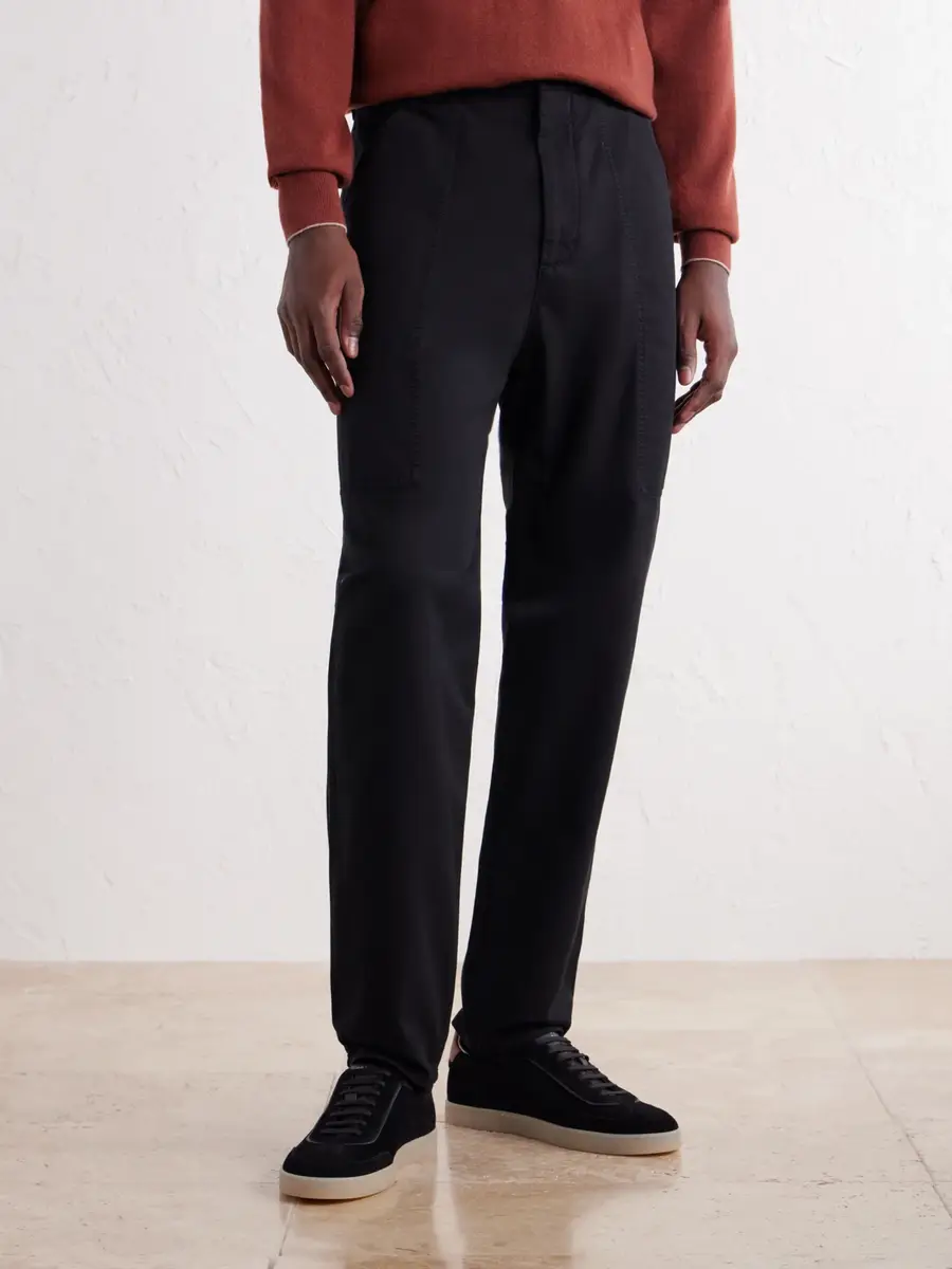 Brunello Cucinelli Straight-Leg Cotton-Twill Trousers - Men | Thumbnail 3 Brunello Cucinelli Straight-Leg Cotton-Twill Trousers - Men | Thumbnail 3