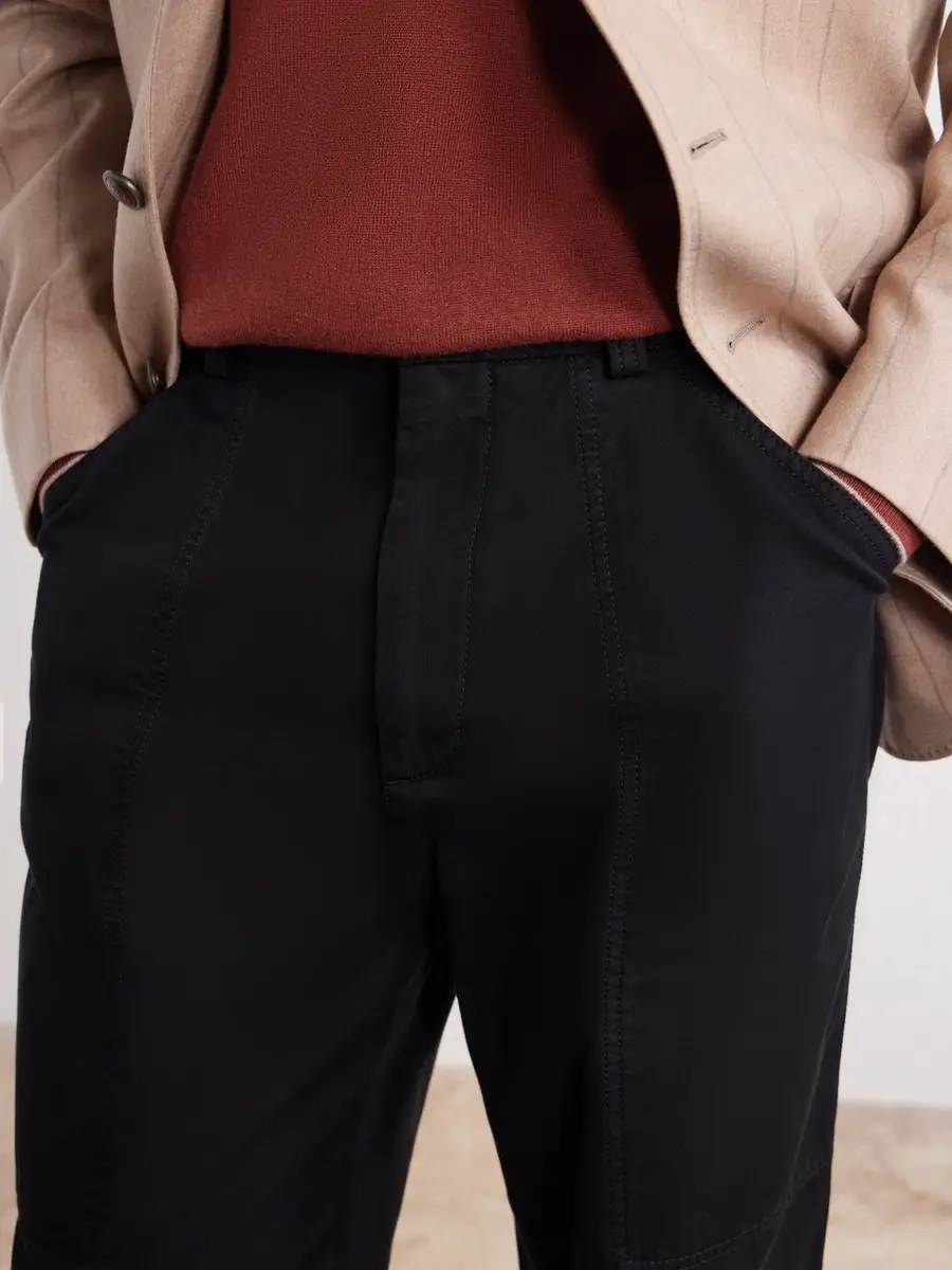 Brunello Cucinelli Straight-Leg Cotton-Twill Trousers - Men | Thumbnail 5 Brunello Cucinelli Straight-Leg Cotton-Twill Trousers - Men | Thumbnail 5