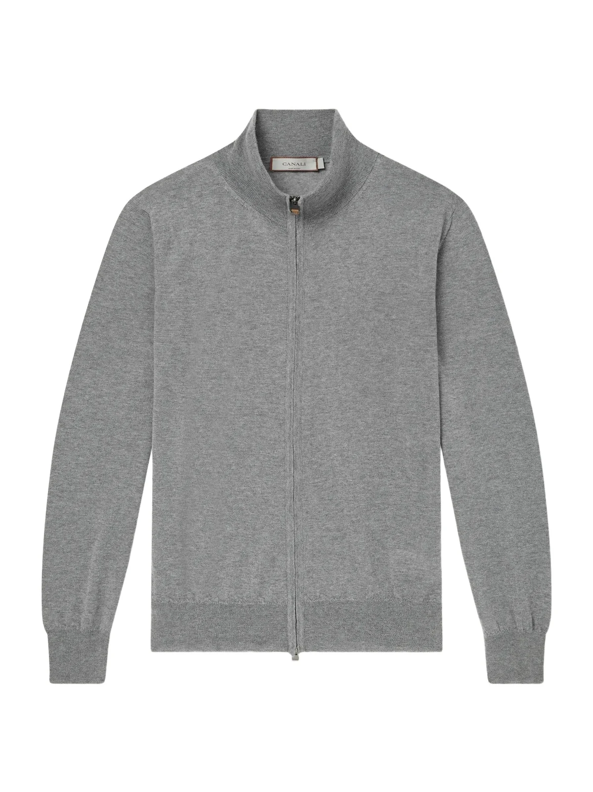 Canali Wool Zip-Up Sweater - Men