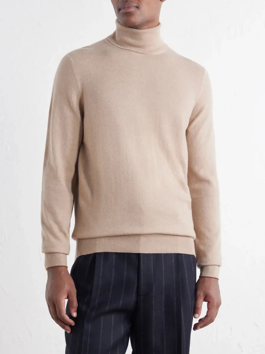 Brunello Cucinelli Cashmere Rollneck Sweater - Men | Thumbnail 3 Brunello Cucinelli Cashmere Rollneck Sweater - Men | Thumbnail 3