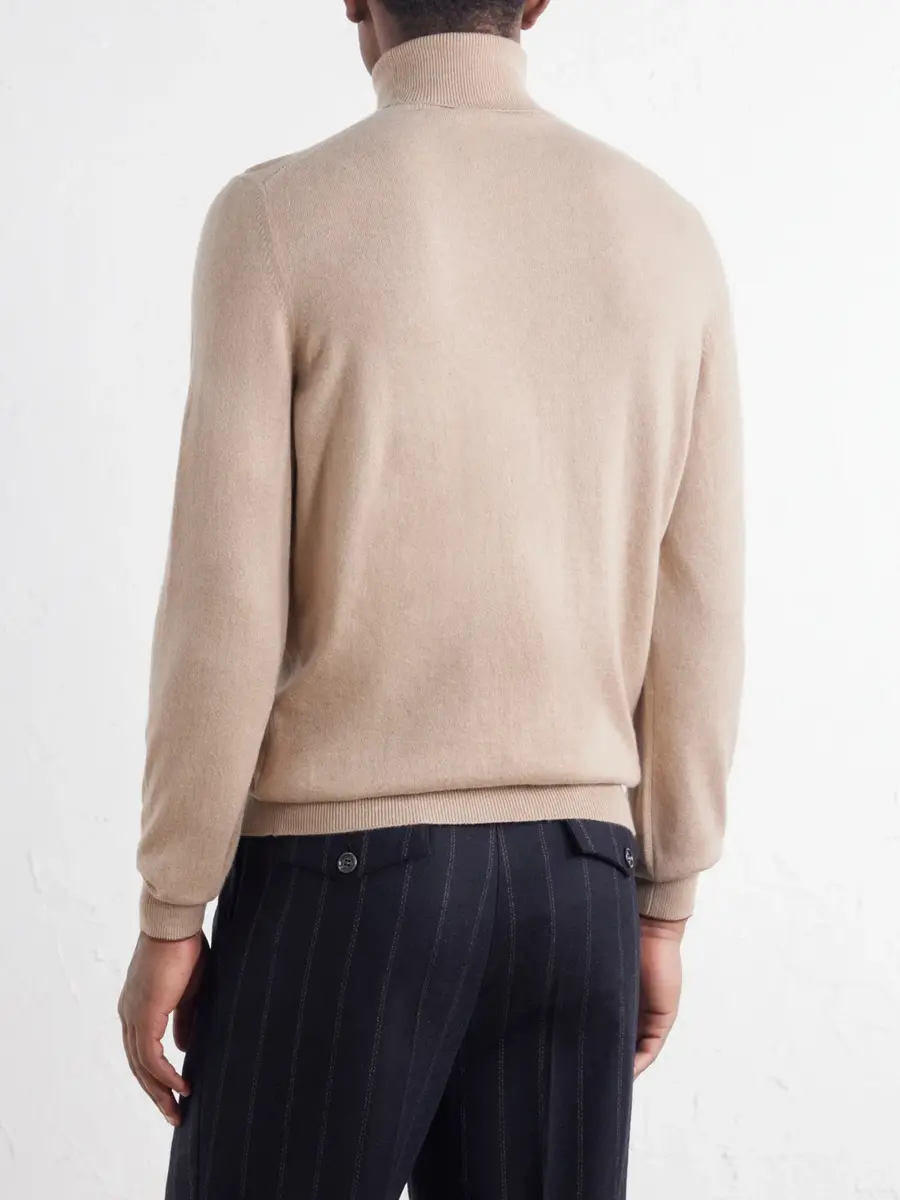 Brunello Cucinelli Cashmere Rollneck Sweater - Men | Thumbnail 4 Brunello Cucinelli Cashmere Rollneck Sweater - Men | Thumbnail 4
