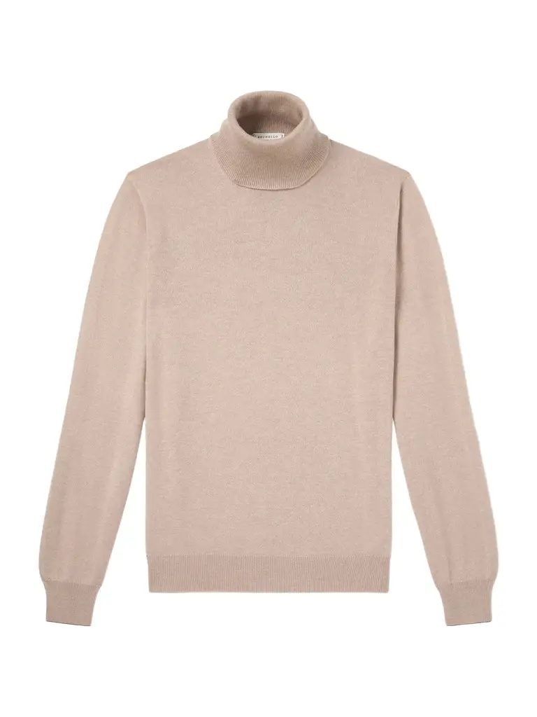 Cashmere Rollneck Sweater - Men Cashmere Rollneck Sweater - Men