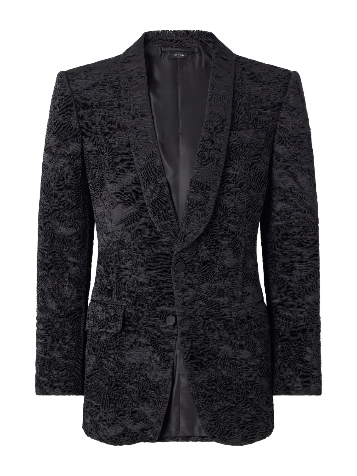 Tom Ford Astracan Plissé Silk Tuxedo Jacket - Men