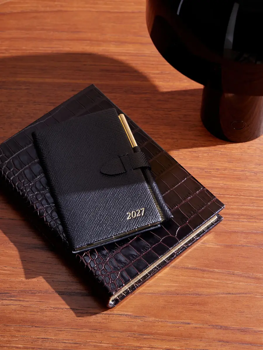 Smythson Cross-Grain Leather Notebook - Men | Thumbnail 2 Smythson Cross-Grain Leather Notebook - Men | Thumbnail 2
