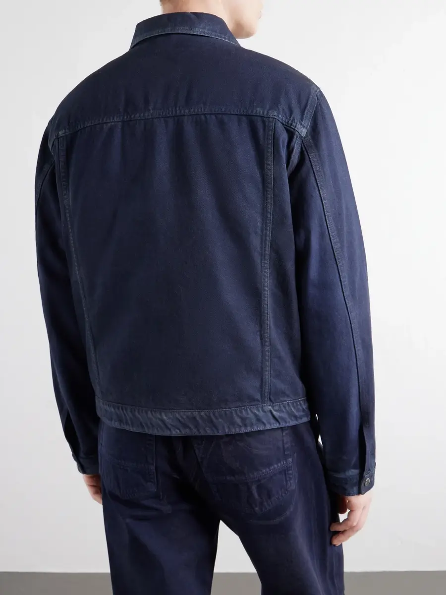 Stone Island Denim Research Collection Garment-Dyed Reflective Padded Denim Jacket - Men | Thumbnail 4 Stone Island Denim Research Collection Garment-Dyed Reflective Padded Denim Jacket - Men | Thumbnail 4