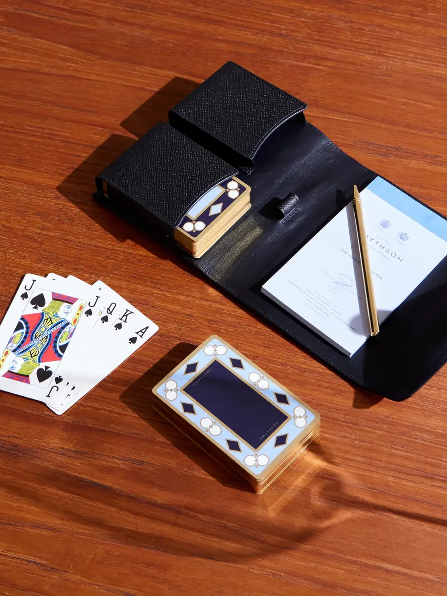 Smythson Cross-Grain Leather Card Case - Men | Thumbnail 2 Smythson Cross-Grain Leather Card Case - Men | Thumbnail 2