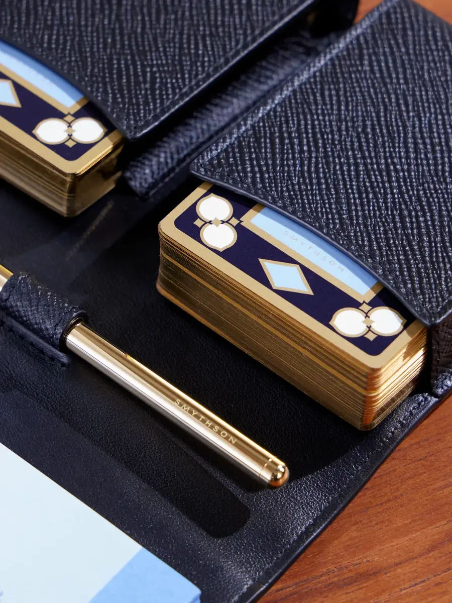 Smythson Cross-Grain Leather Card Case - Men | Thumbnail 4 Smythson Cross-Grain Leather Card Case - Men | Thumbnail 4