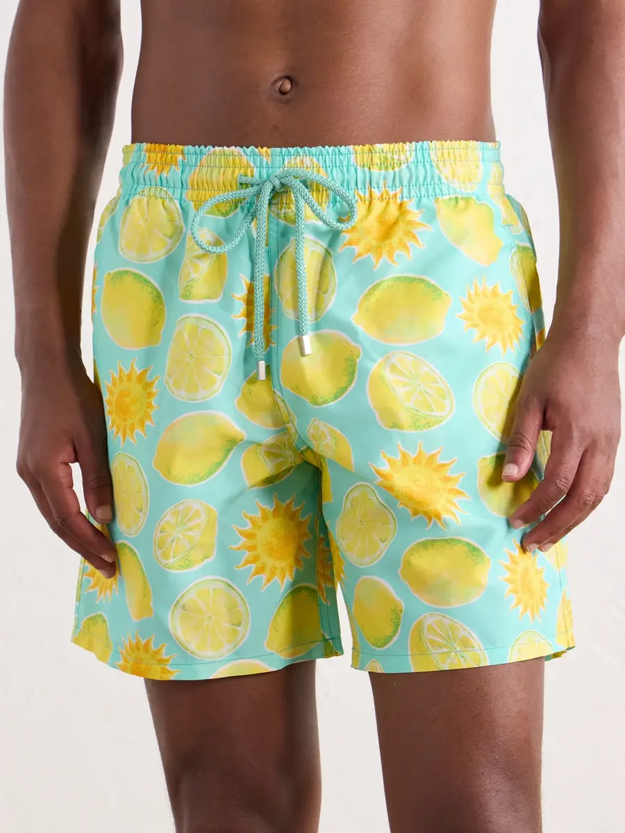 Vilebrequin Moorea Straight-Leg Mid-Length Printed Recycled Shell Swim Shorts - Men | Thumbnail 2 Vilebrequin Moorea Straight-Leg Mid-Length Printed Recycled Shell Swim Shorts - Men | Thumbnail 2