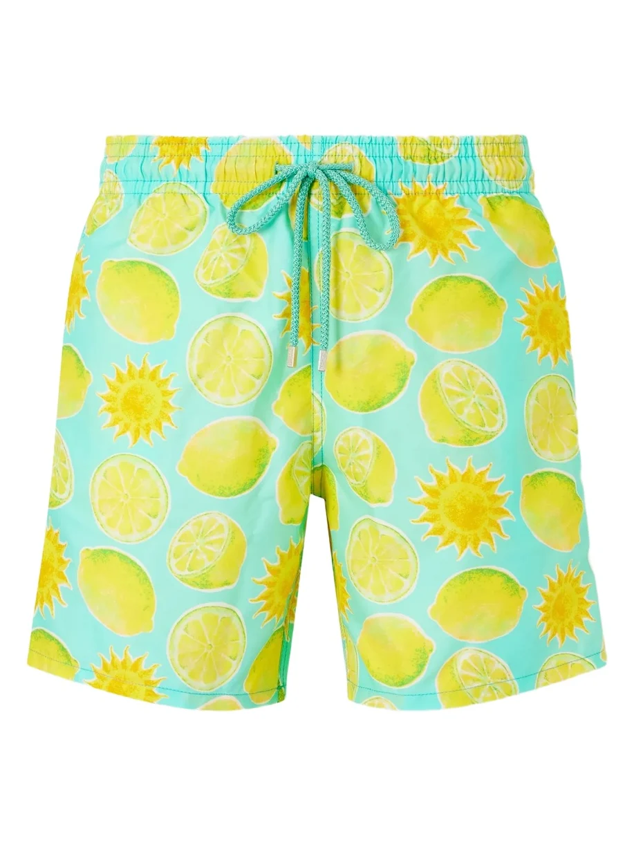 Vilebrequin Moorea Straight-Leg Mid-Length Printed Recycled Shell Swim Shorts - Men