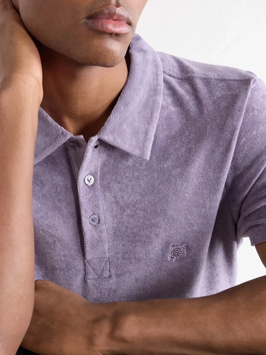 Vilebrequin Phoenix Logo-Embroidered Organic Cotton-Blend Terry Polo Shirt - Men | Thumbnail 5 Vilebrequin Phoenix Logo-Embroidered Organic Cotton-Blend Terry Polo Shirt - Men | Thumbnail 5
