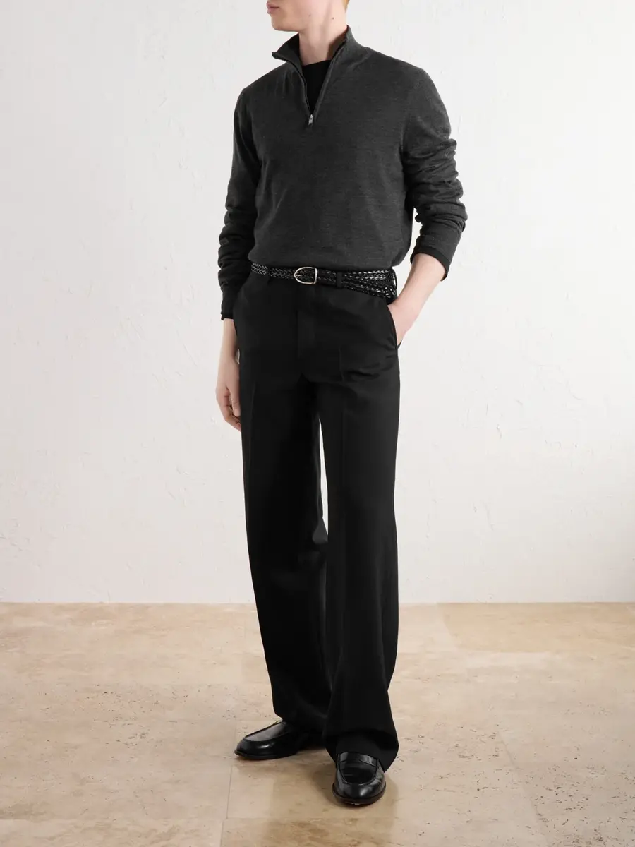 Canali Wool Half-Zip Sweater - Men | Thumbnail 2