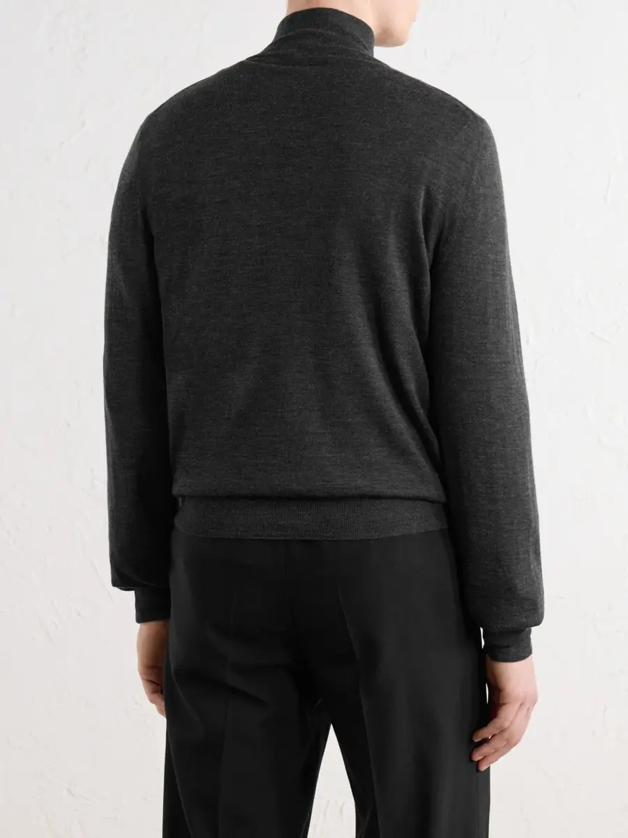 Canali Wool Half-Zip Sweater - Men | Thumbnail 4