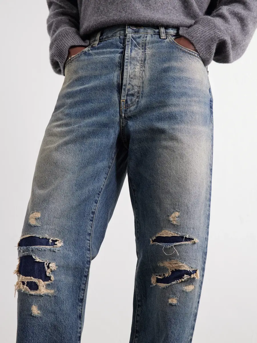 Maison Margiela Straight-Leg Distressed Jeans - Men | Thumbnail 5 Maison Margiela Straight-Leg Distressed Jeans - Men | Thumbnail 5