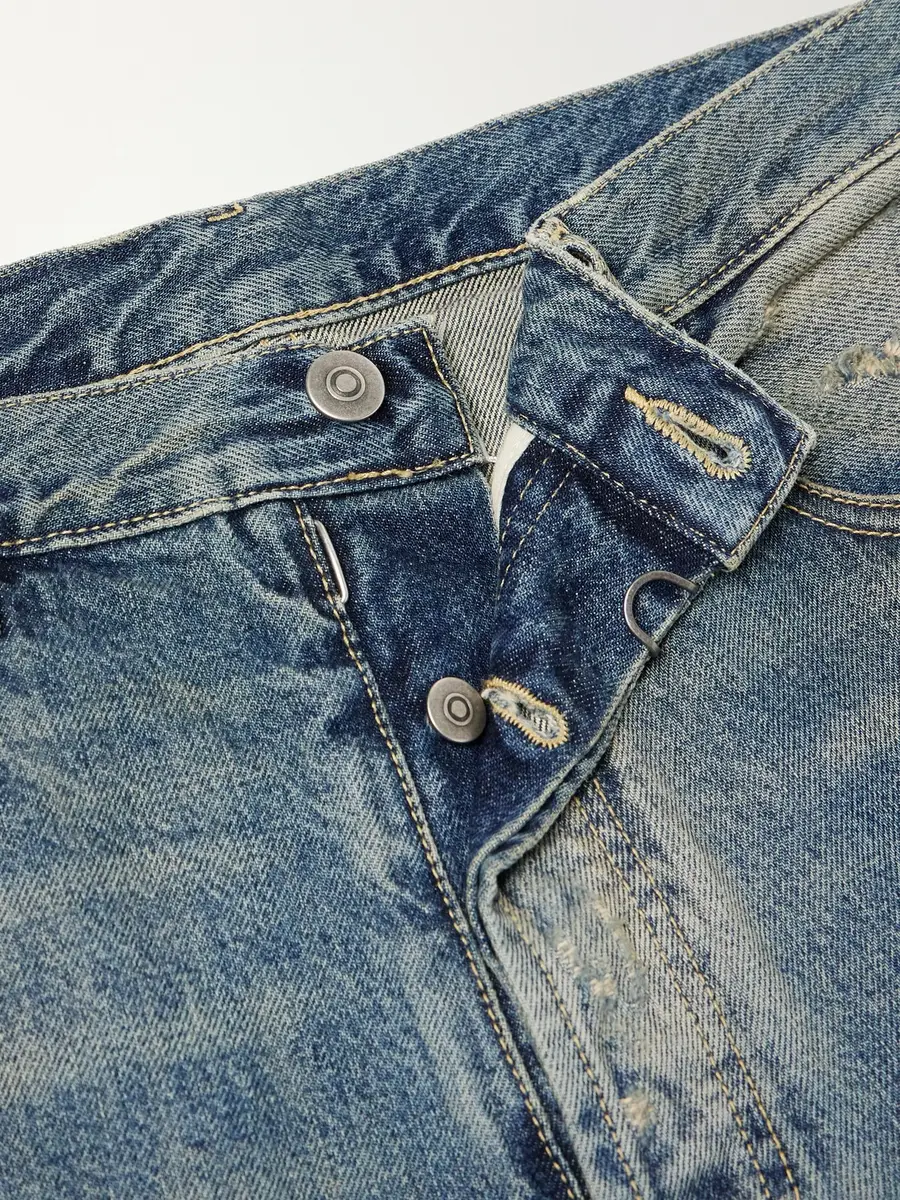 Maison Margiela Straight-Leg Distressed Jeans - Men | Thumbnail 6 Maison Margiela Straight-Leg Distressed Jeans - Men | Thumbnail 6