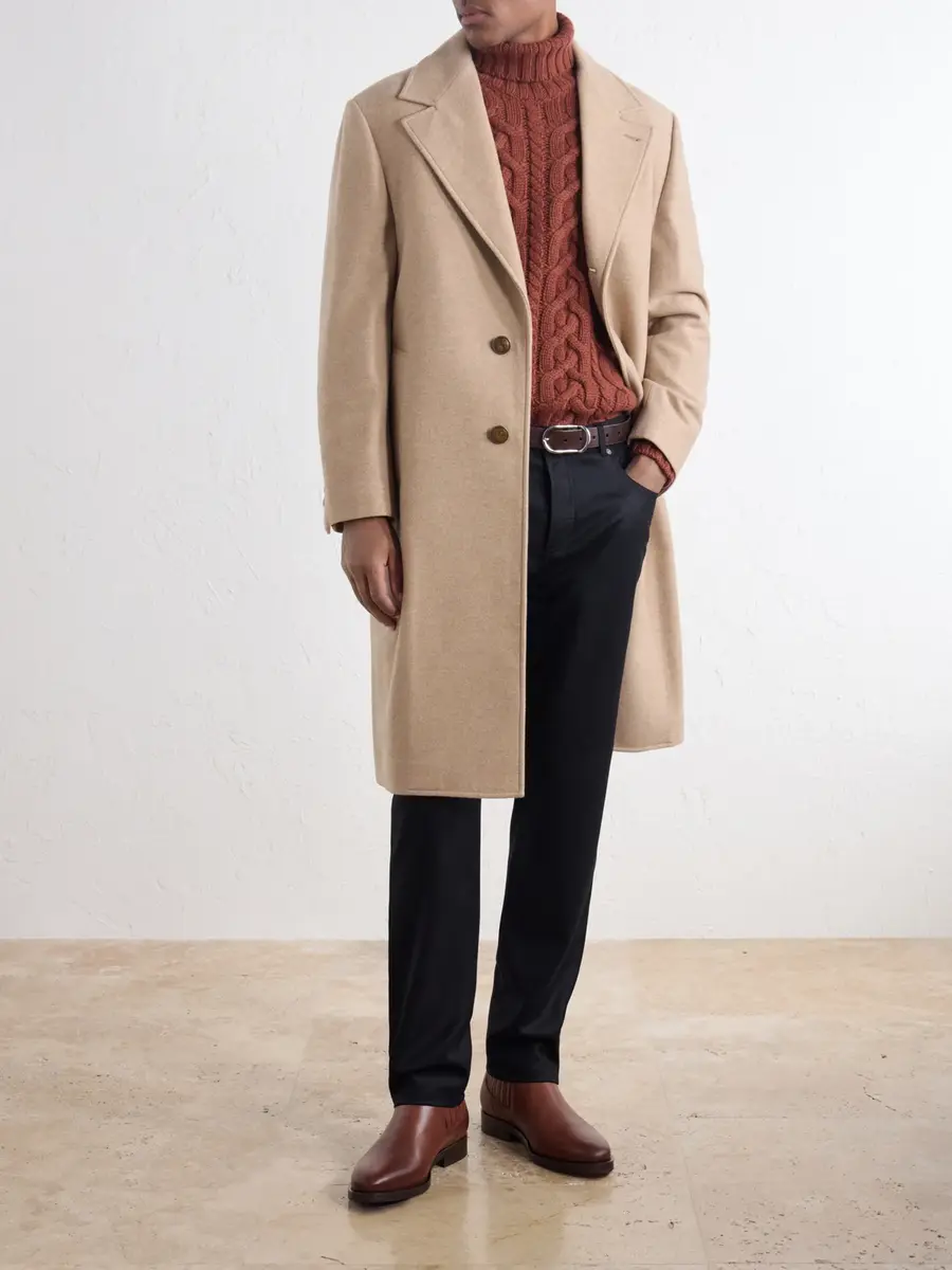 Brunello Cucinelli Virgin Wool Coat - Men | Thumbnail 2 Brunello Cucinelli Virgin Wool Coat - Men | Thumbnail 2