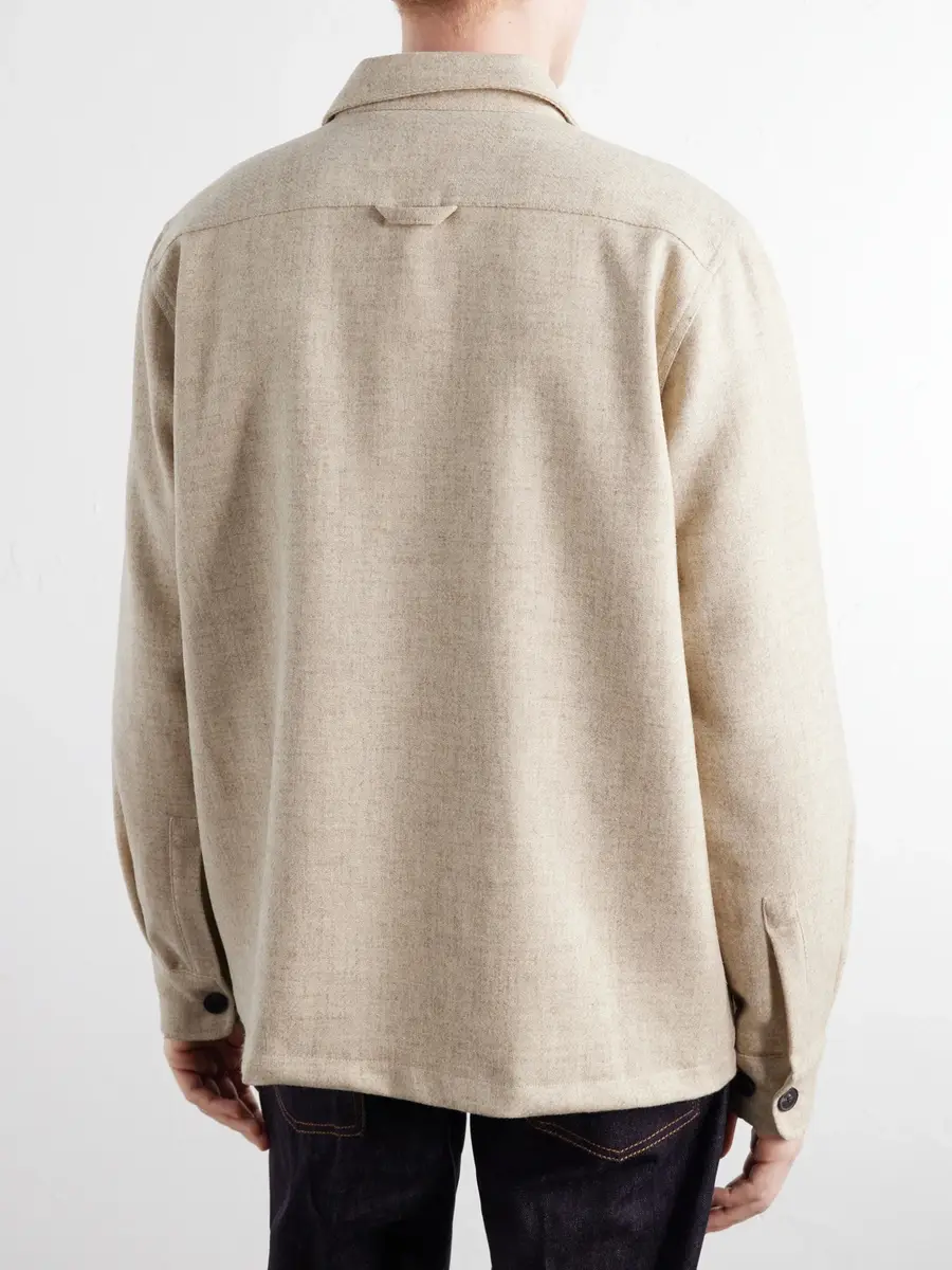 Portuguese Flannel Wool-Tweed Overshirt - Men | Thumbnail 4 Portuguese Flannel Wool-Tweed Overshirt - Men | Thumbnail 4
