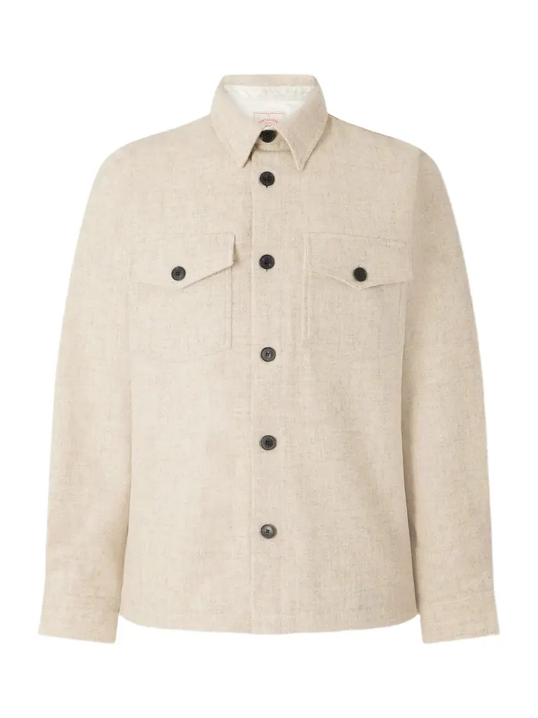 Portuguese Flannel Wool-Tweed Overshirt - Men