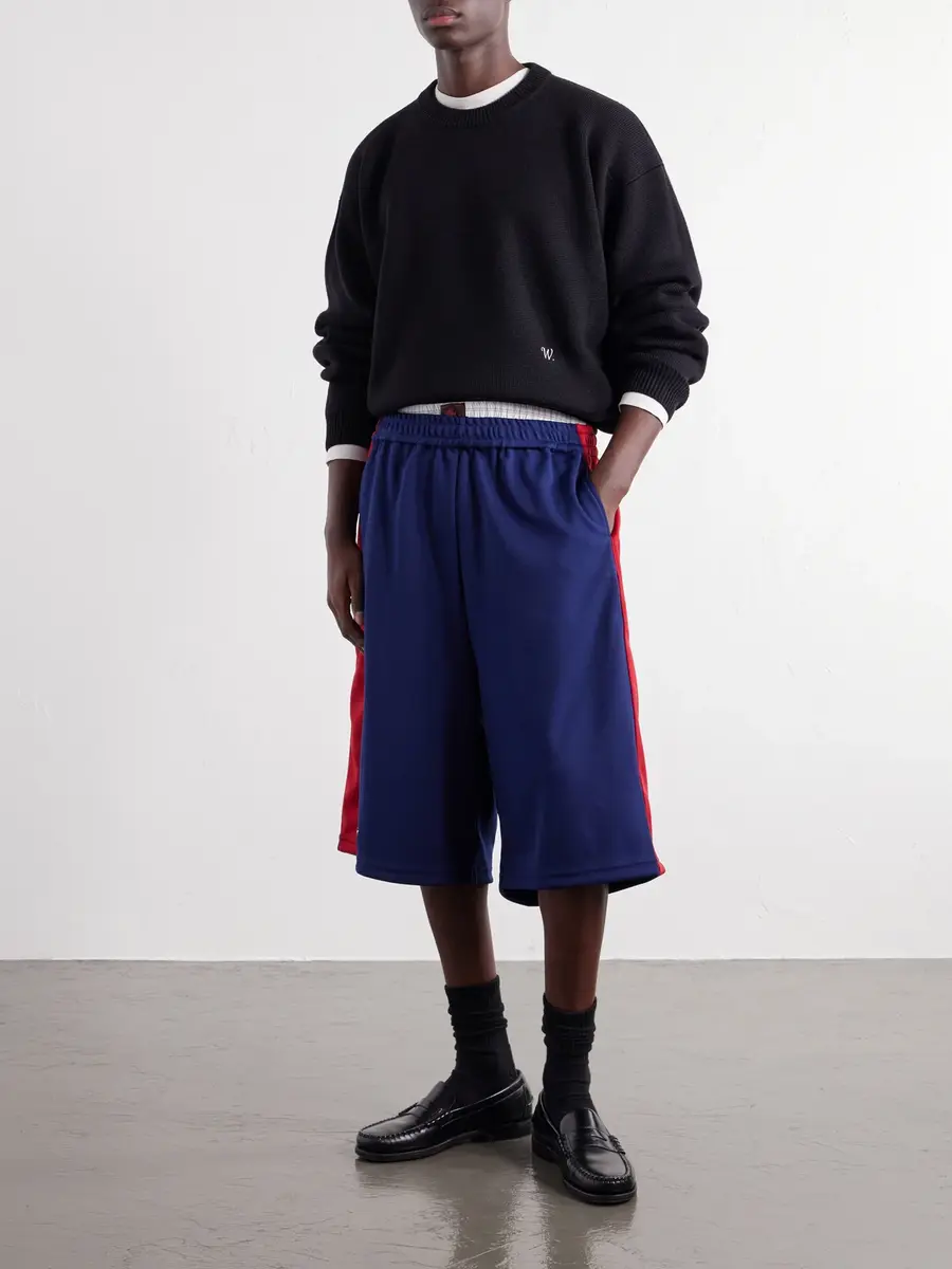 Willy Chavarria Oversized Striped Shell Shorts - Men | Thumbnail 2 Willy Chavarria Oversized Striped Shell Shorts - Men | Thumbnail 2