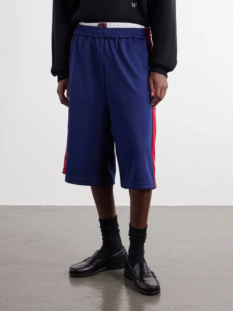 Willy Chavarria Oversized Striped Shell Shorts - Men | Thumbnail 3 Willy Chavarria Oversized Striped Shell Shorts - Men | Thumbnail 3