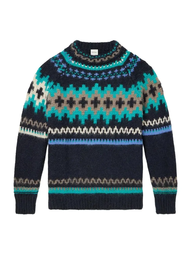 Paul Smith Fair Isle Intarsia-Knit Wool and Alpaca-Blend Sweater - Men
