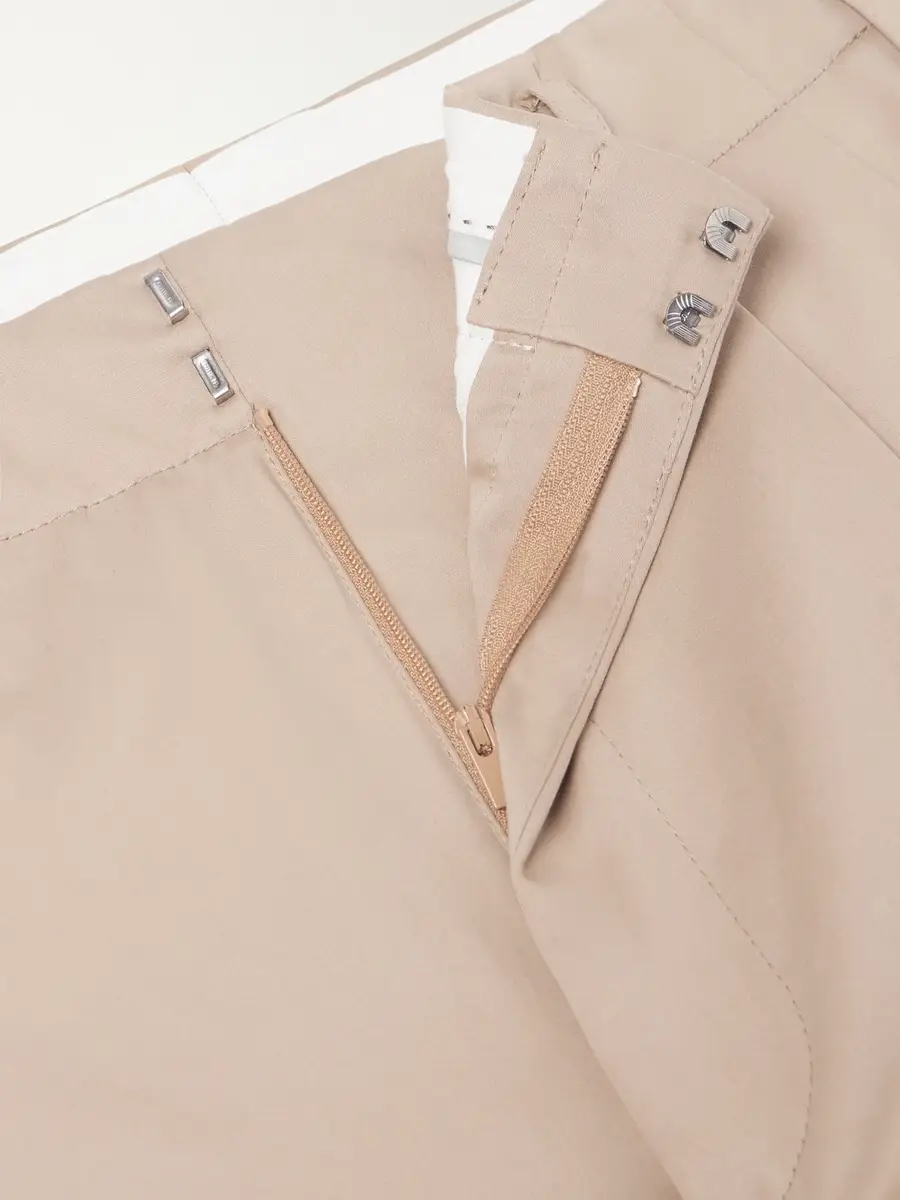 Brunello Cucinelli Tapered Pleated Cotton-Twill Trousers - Men | Thumbnail 6