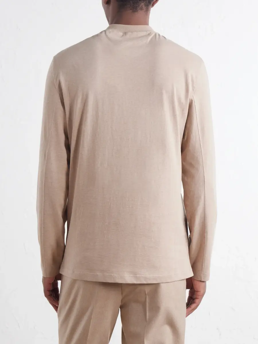 Brunello Cucinelli Logo-Embroidered Cotton-Jersey T-Shirt - Men | Thumbnail 4 Brunello Cucinelli Logo-Embroidered Cotton-Jersey T-Shirt - Men | Thumbnail 4
