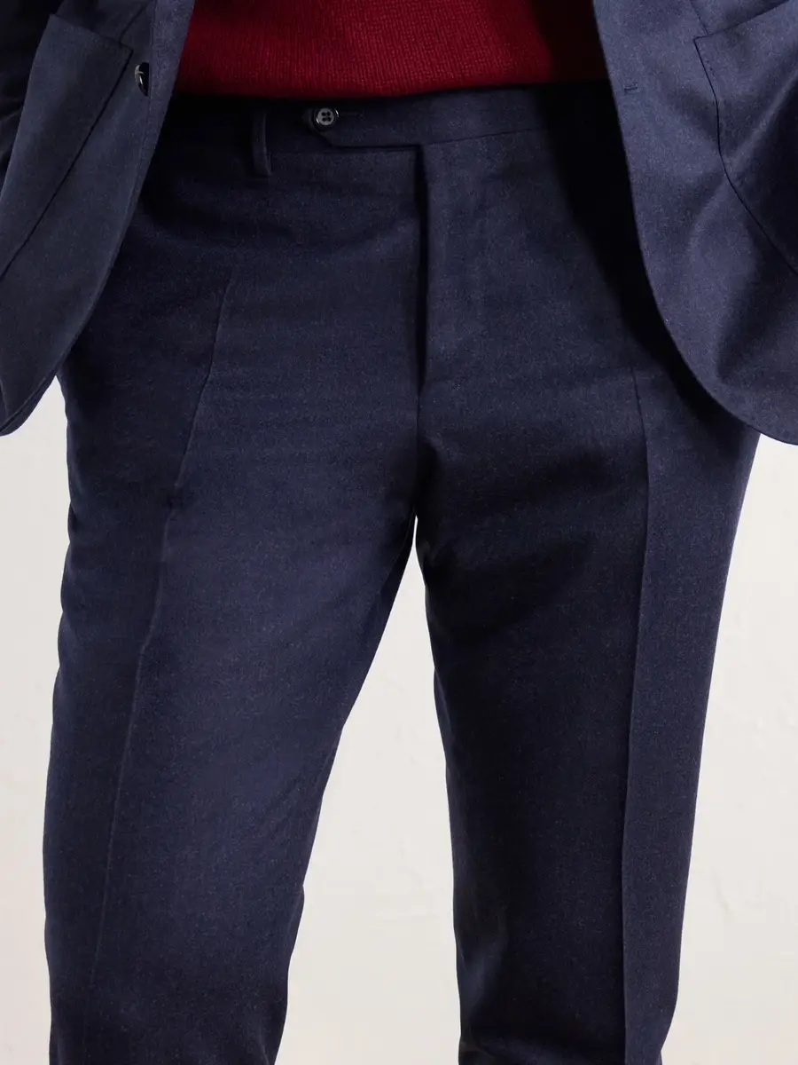 Canali Slim-Fit Tapered Wool-Flannel Suit Trousers - Men | Thumbnail 5 Canali Slim-Fit Tapered Wool-Flannel Suit Trousers - Men | Thumbnail 5