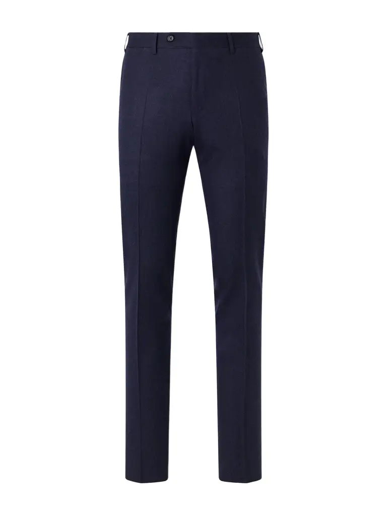 Canali Slim-Fit Tapered Wool-Flannel Suit Trousers - Men
