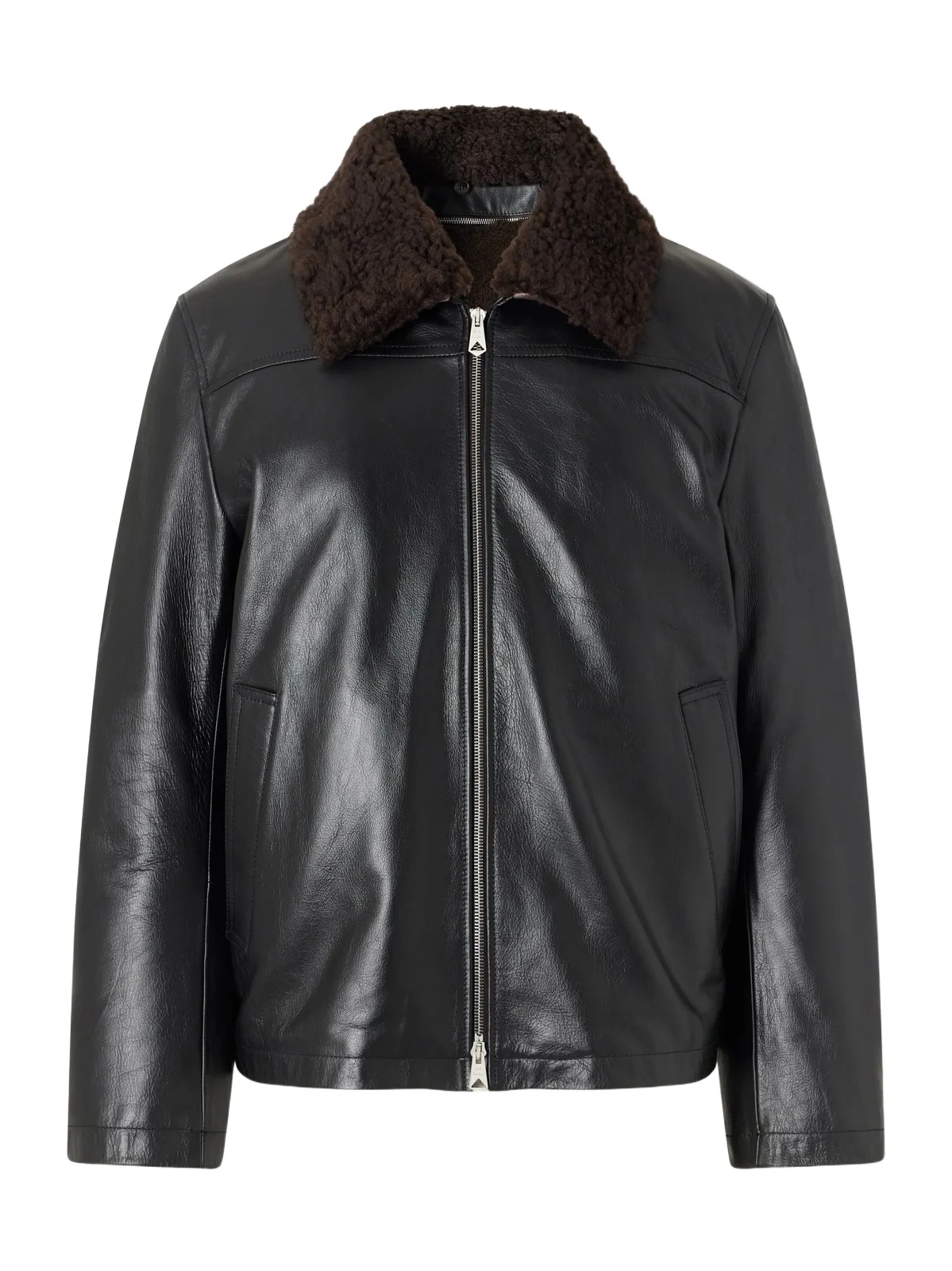 Paul Smith Shearling-Trimmed Leather Jacket - Men