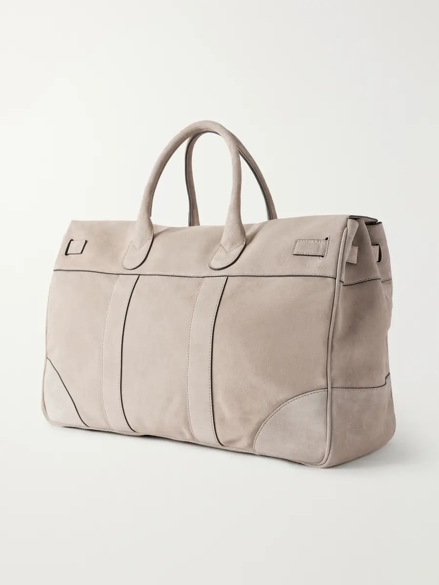 Brunello Cucinelli Country Suede Weekend Bag - Men | Thumbnail 4 Brunello Cucinelli Country Suede Weekend Bag - Men | Thumbnail 4