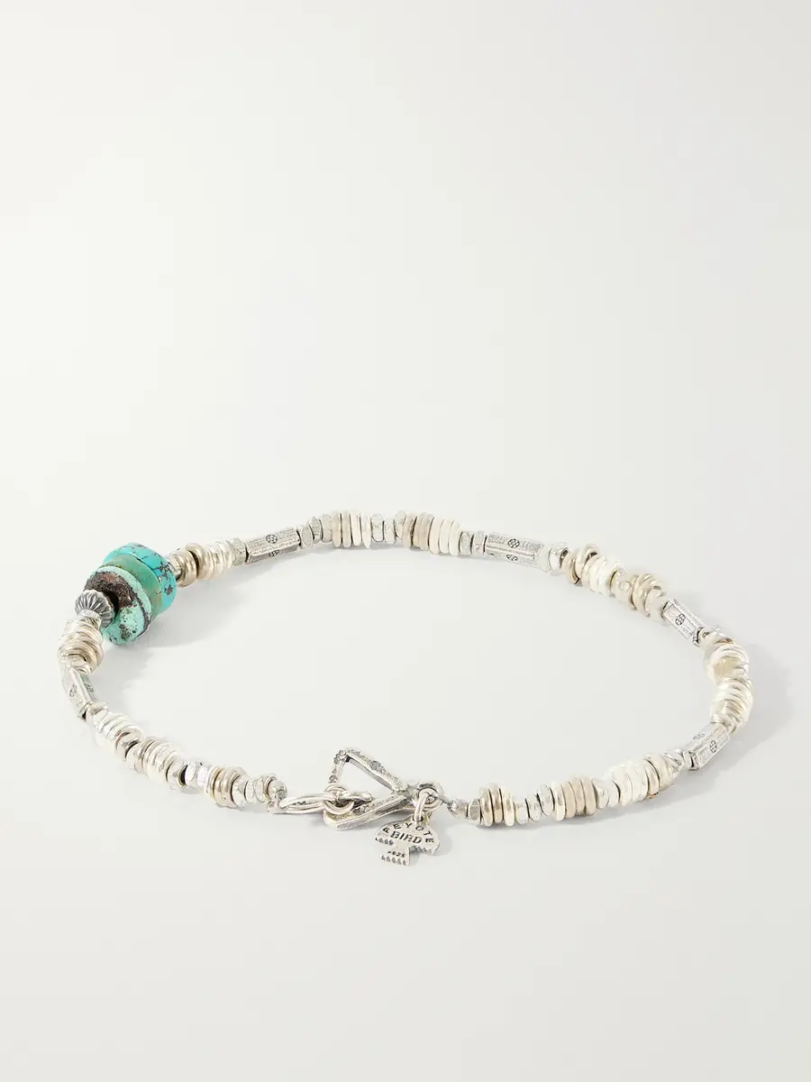 Peyote Bird Silver Fox Sterling Silver Turquoise Bracelet - Men | Thumbnail 3 Peyote Bird Silver Fox Sterling Silver Turquoise Bracelet - Men | Thumbnail 3