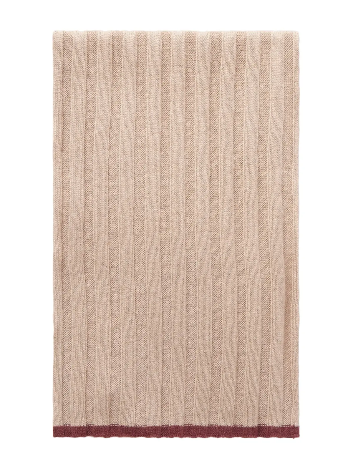 Ribbed Cashmere Scarf - Men Ribbed Cashmere Scarf - Men