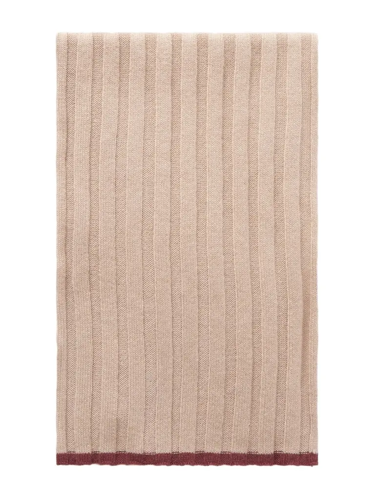 Ribbed Cashmere Scarf - Men Ribbed Cashmere Scarf - Men