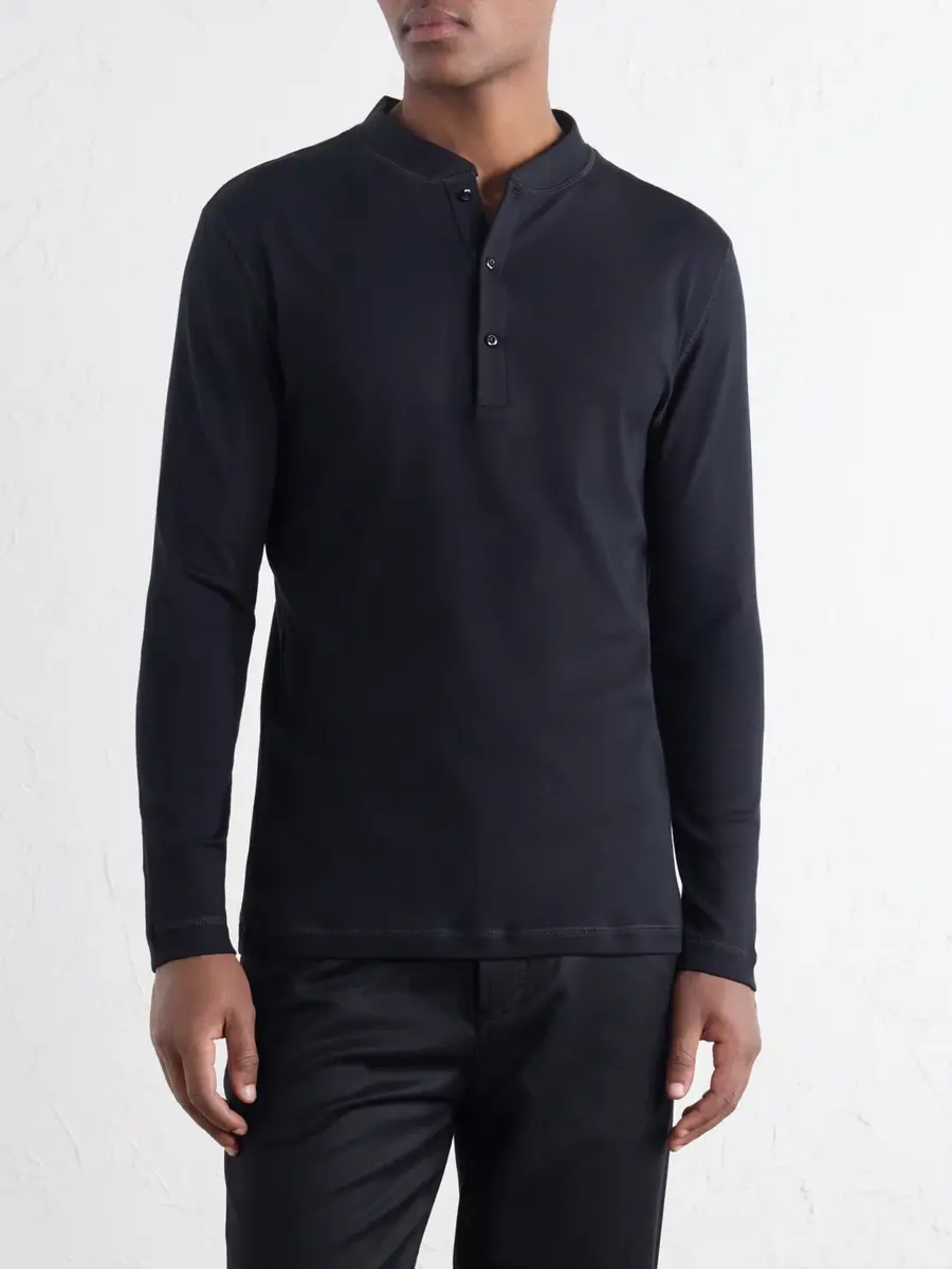 Brunello Cucinelli Ribbed Cotton and Modal-Blend Jersey Henley T-Shirt - Men | Thumbnail 3 Brunello Cucinelli Ribbed Cotton and Modal-Blend Jersey Henley T-Shirt - Men | Thumbnail 3