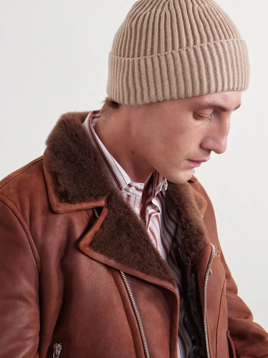 Brunello Cucinelli Ribbed Cashmere Beanie - Men | Thumbnail 3 Brunello Cucinelli Ribbed Cashmere Beanie - Men | Thumbnail 3