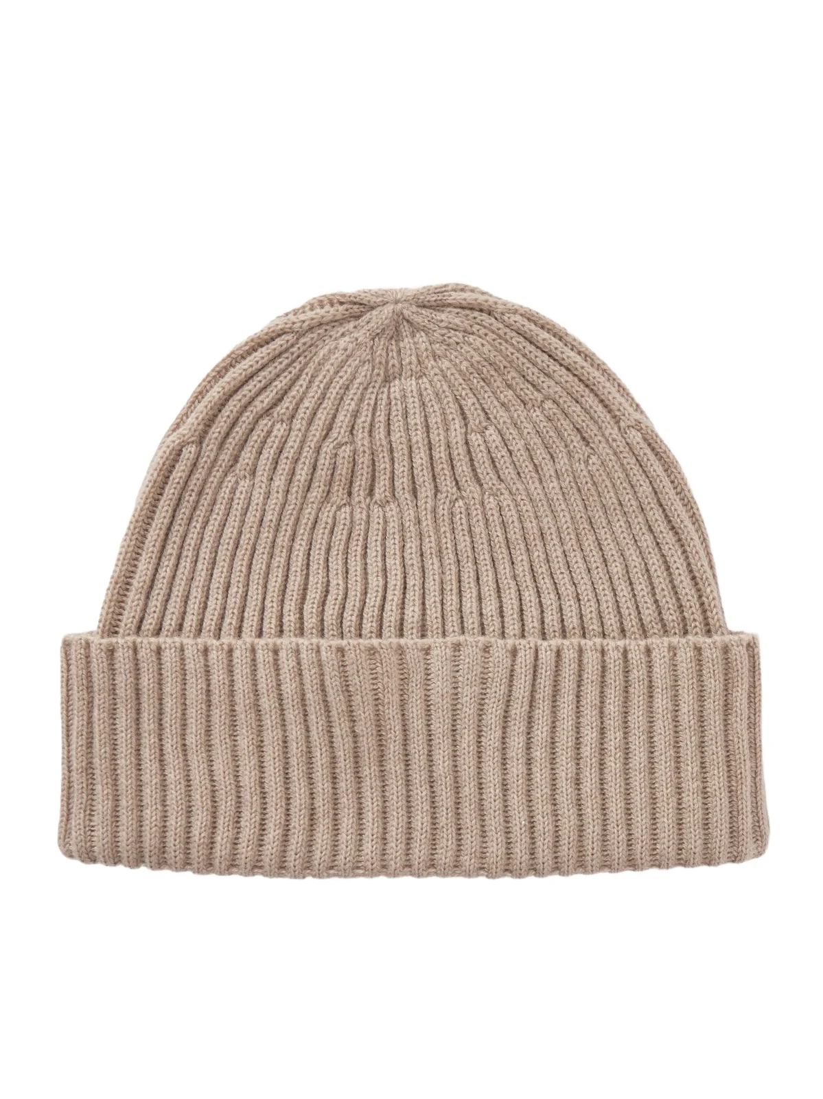 Ribbed Cashmere Beanie - Men